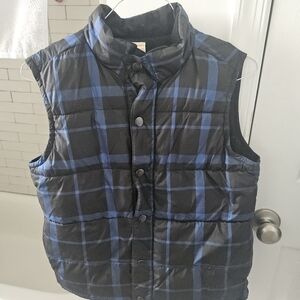 Gymboree Blue and Black Checkered Vest